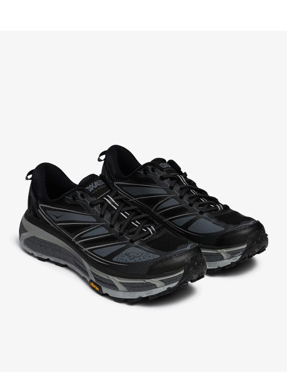Hoka Women Black and Gray Trail Running Shoes